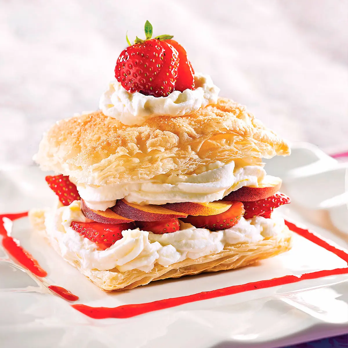 Fruits puff pastry