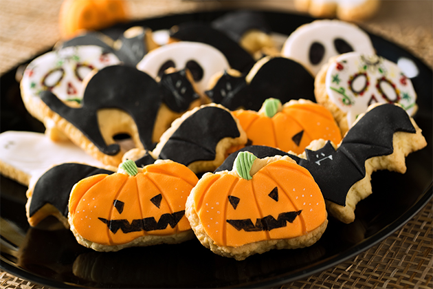 Biscuits maison décorés pour l'Halloween