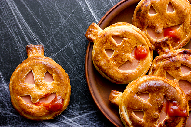 Collation en forme de citrouille pour l’Halloween