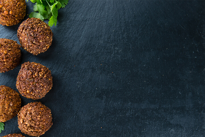 Falafel véganes au chocolat, façon cherry blossom