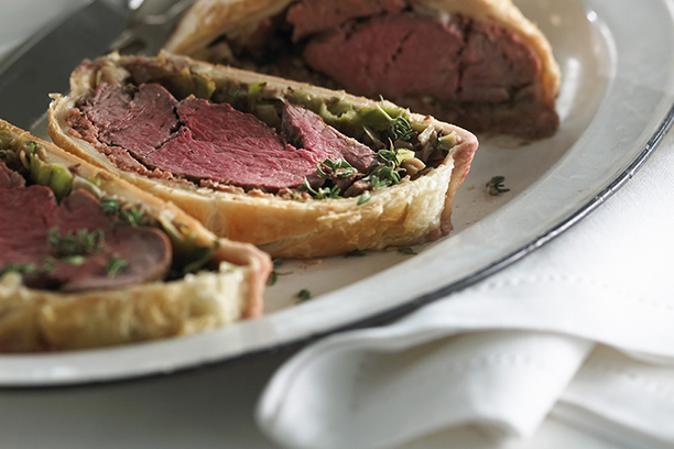 Filet de bœuf en croûte aux poireaux (bœuf Wellington) pour une recette du temps des Fêtes