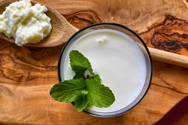 Verre de kefir, boisson superaliment