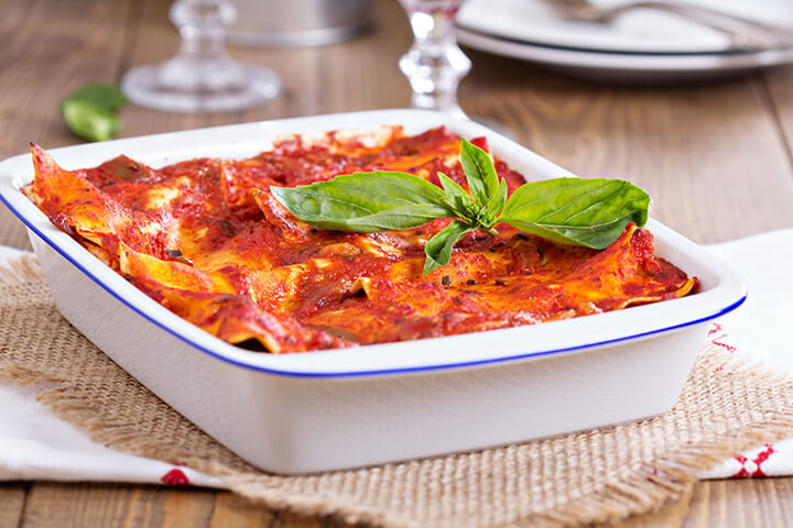 Lasagne végétalienne au tofu et à la courge