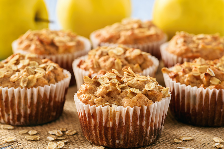 Muffins aux pommes et aux lentilles