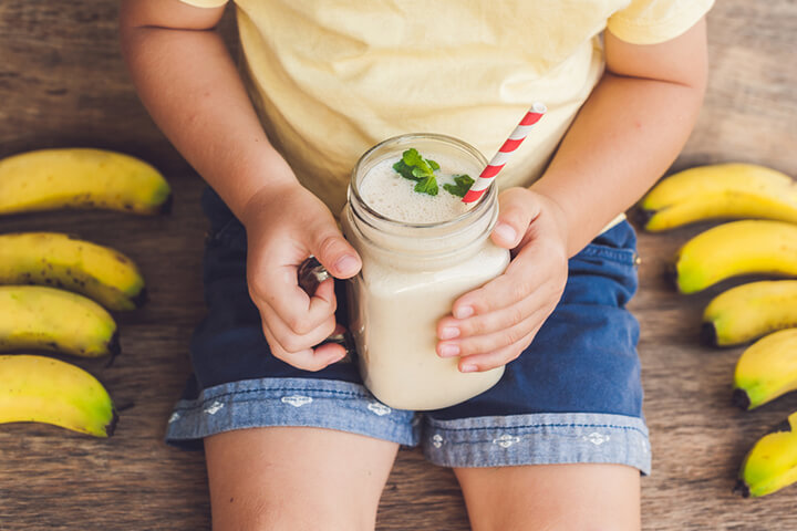 Smoothie aux fruits et tofu, cuisiner avec les enfants