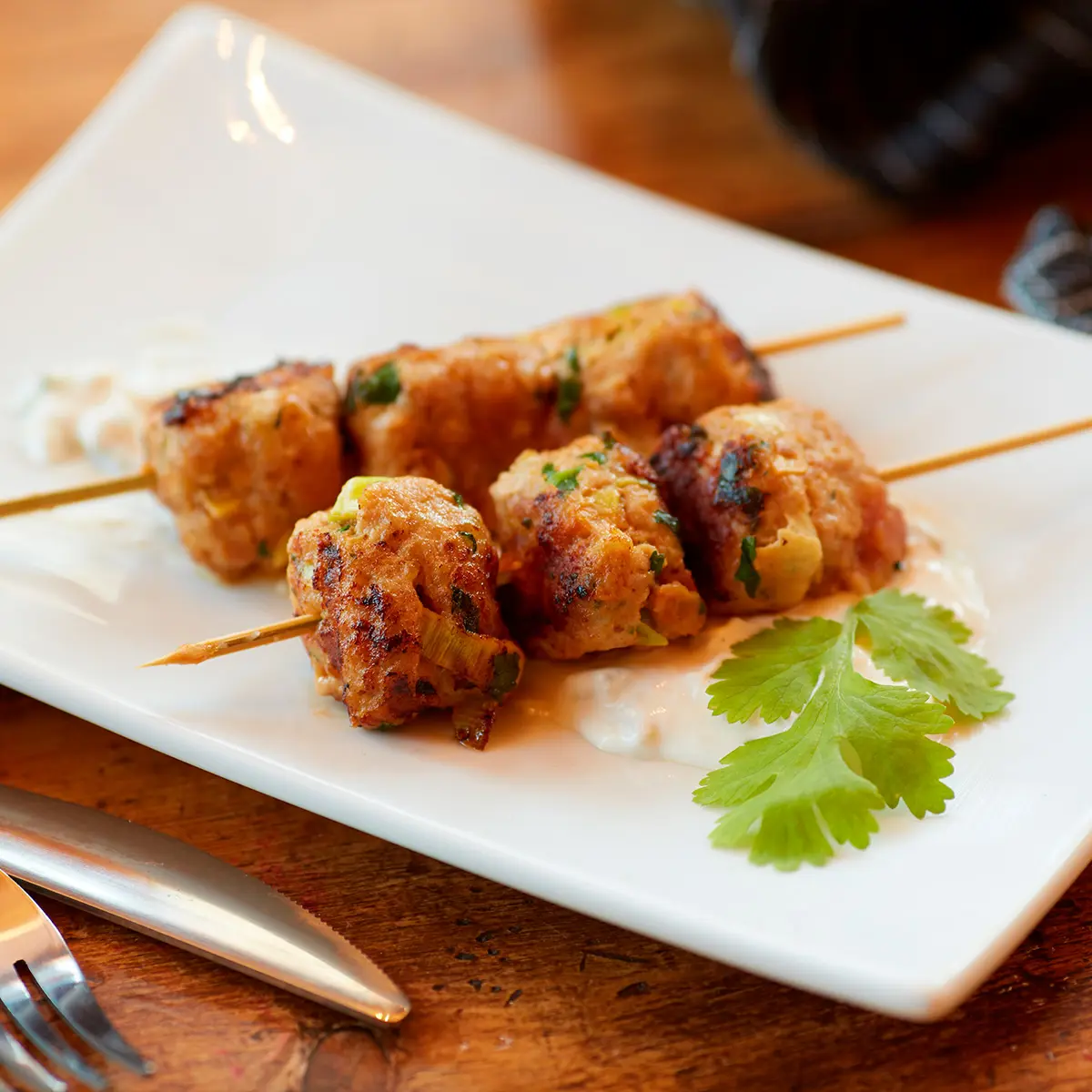 Boulettes de porc sur le BBQ