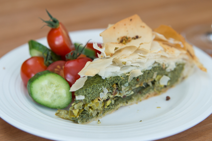 Spanakopita aux asperges et pistaches