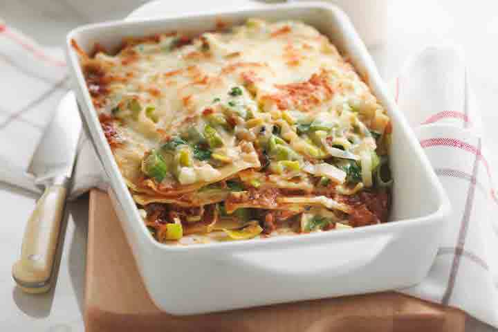 Lasagne aux poireaux