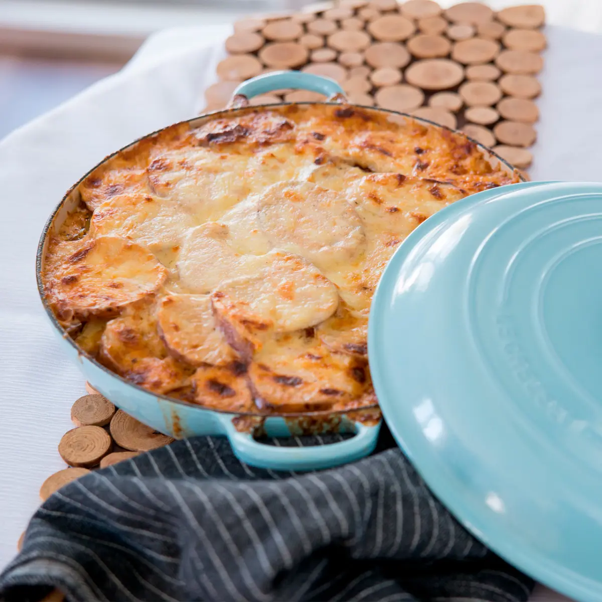 Leek and lamb moussaka