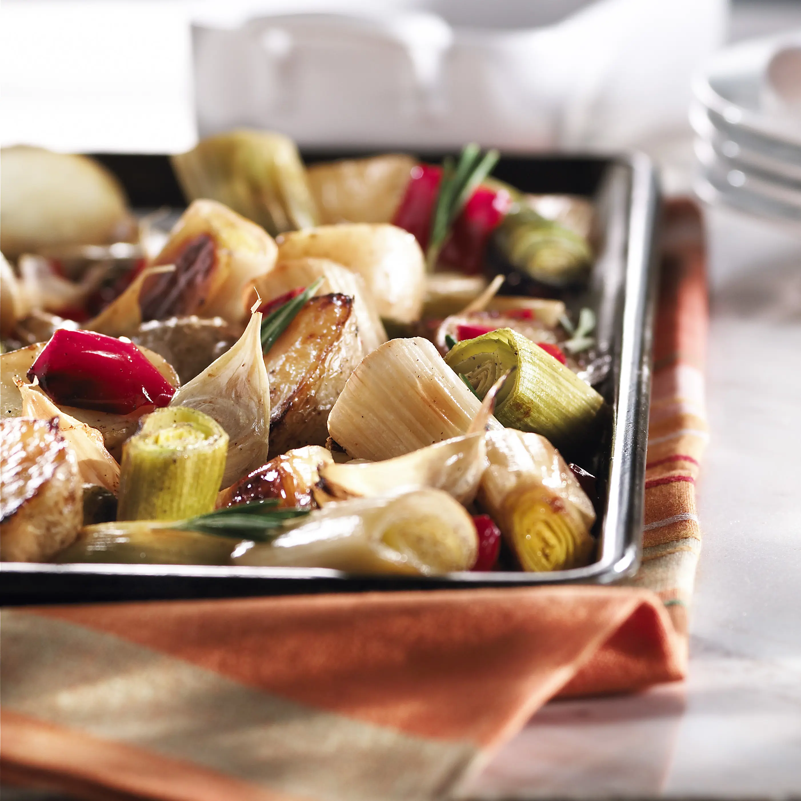 Oven roasted leeks mignons