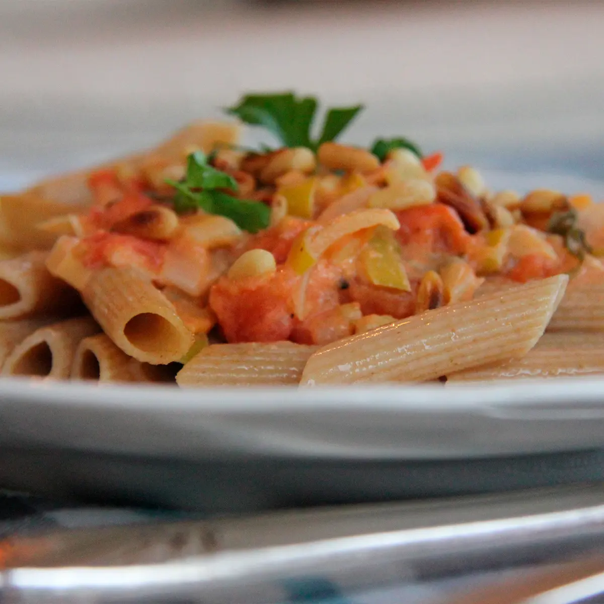 Romanoff Penne, healthy version