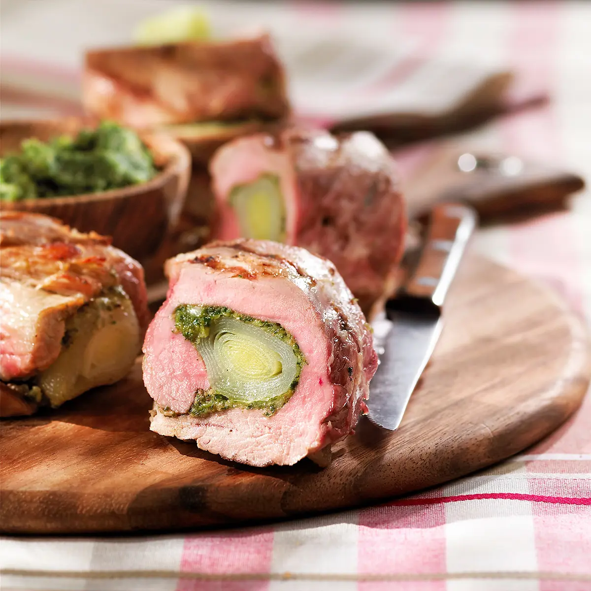 Filets de porc aux mignons de poireaux