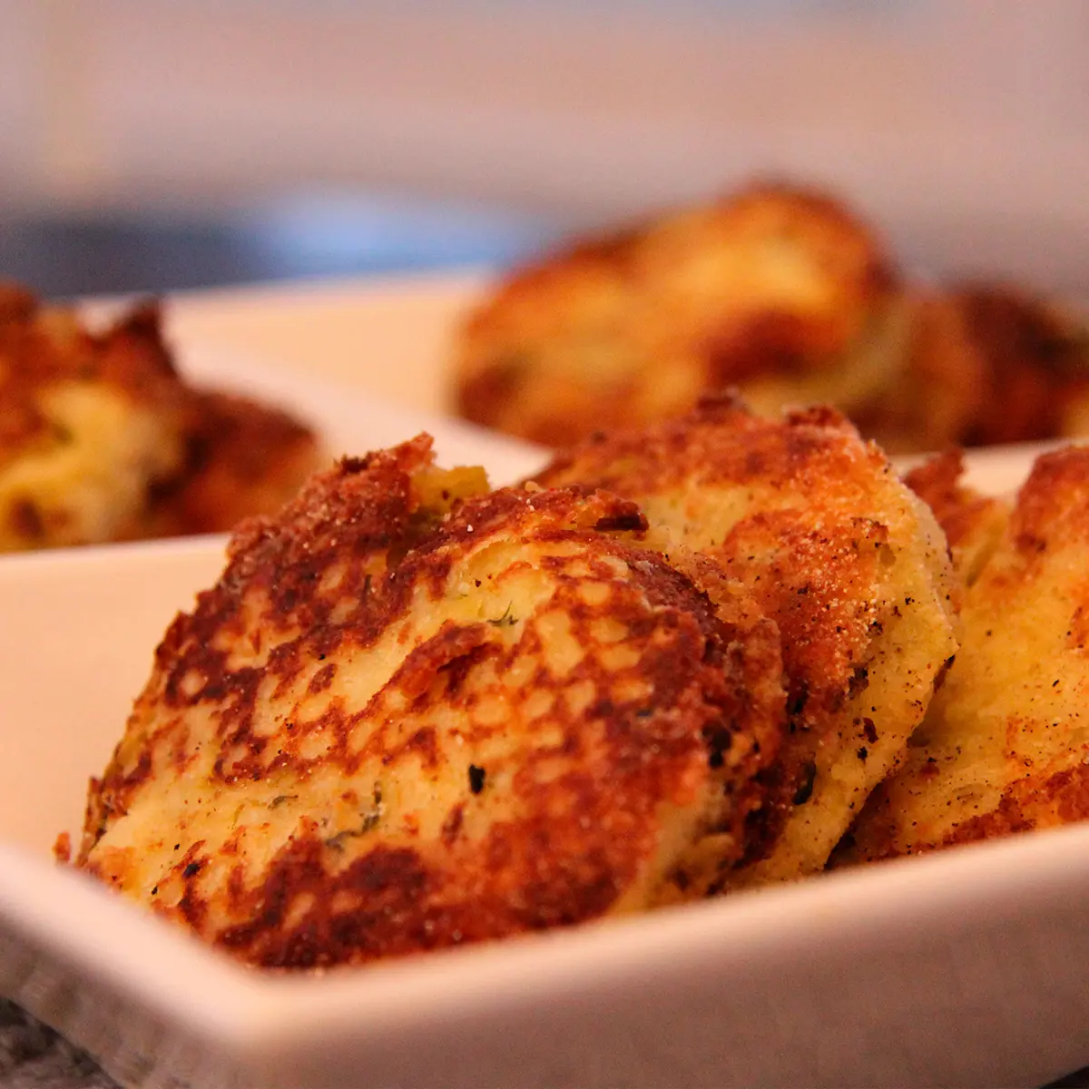 Galettes de feta et poireaux, sans gluten