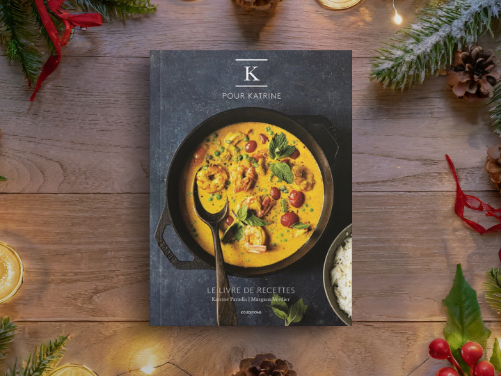 Page couverture du livre de recettes K pour Katrine : le livre de recettes