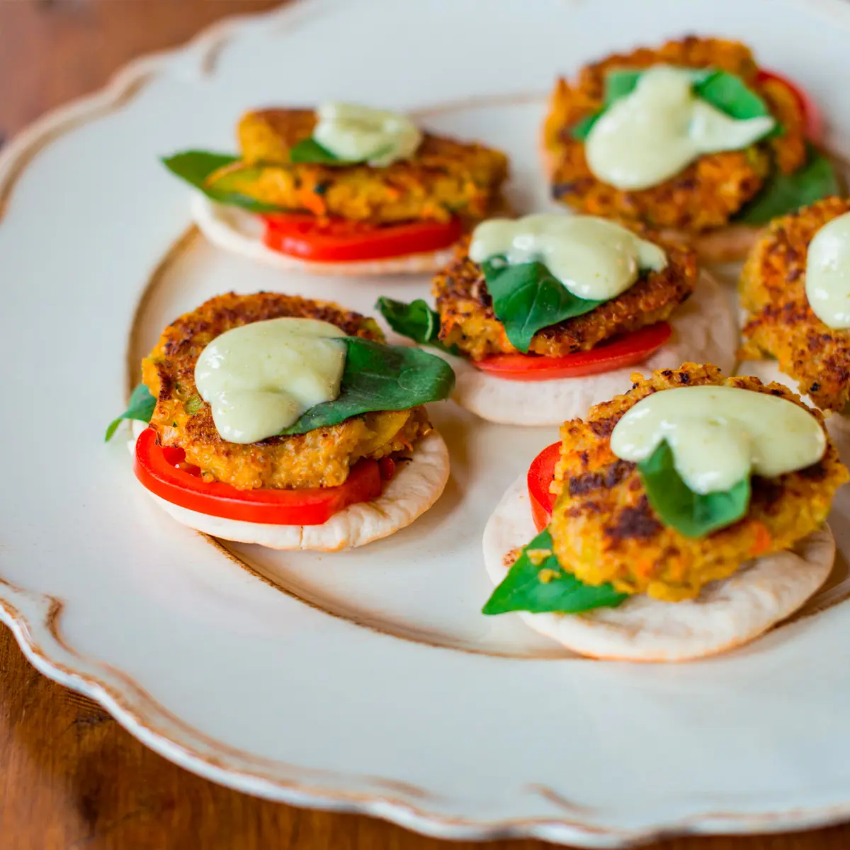 Galettes aux poireaux, carottes et quinoa