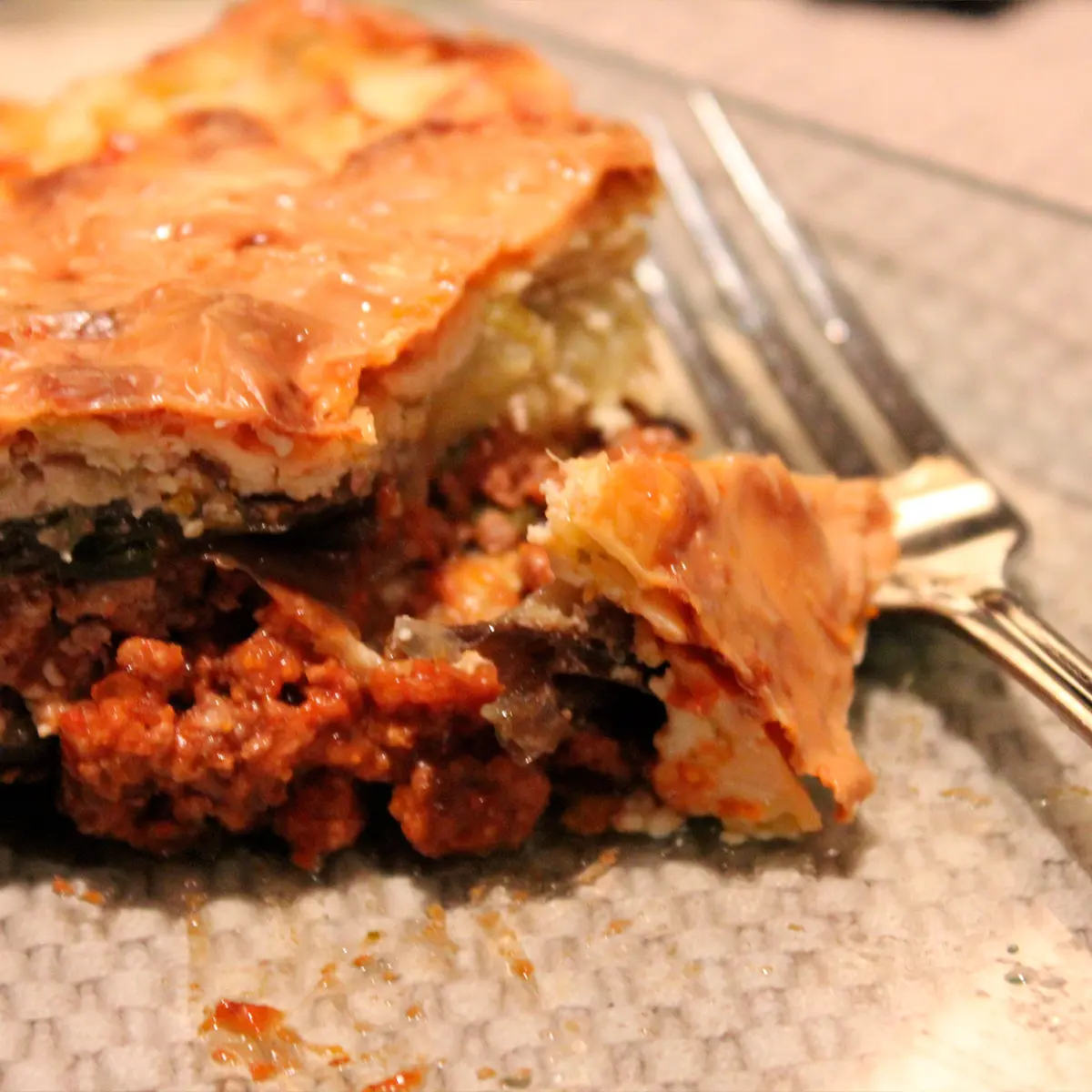 Gluten-free leeks lasagna
