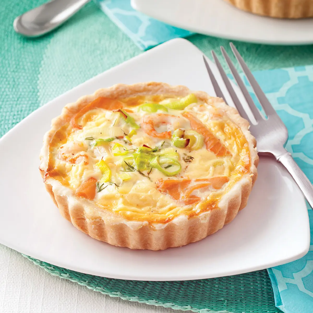 Nordic shrimps and smoked trout tartlets