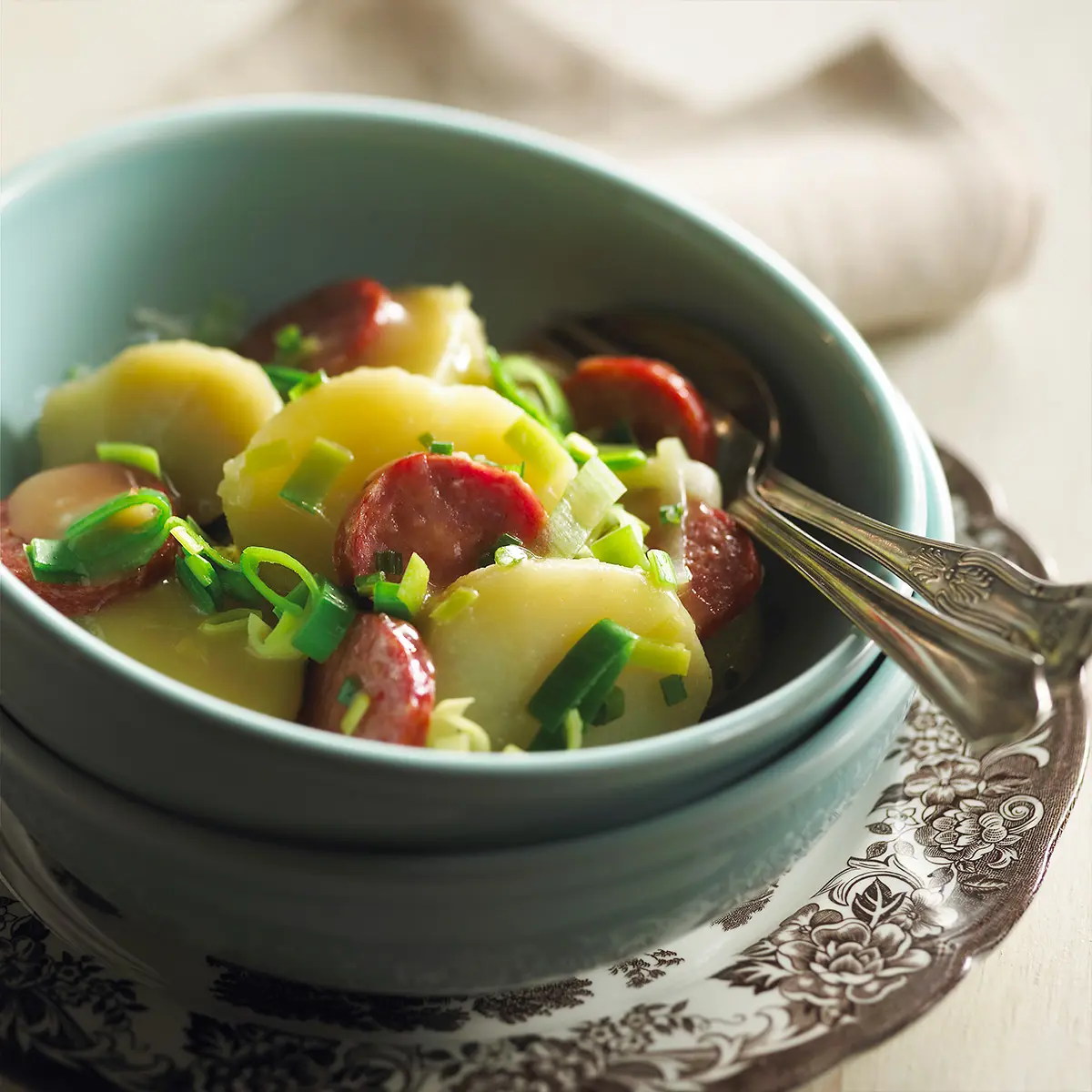 Salade de pommes de terre et poireaux