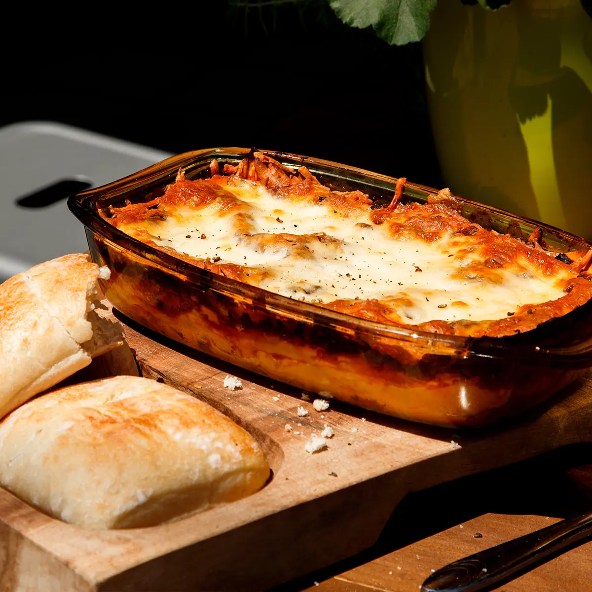 Lasagne au fromage et à la viande