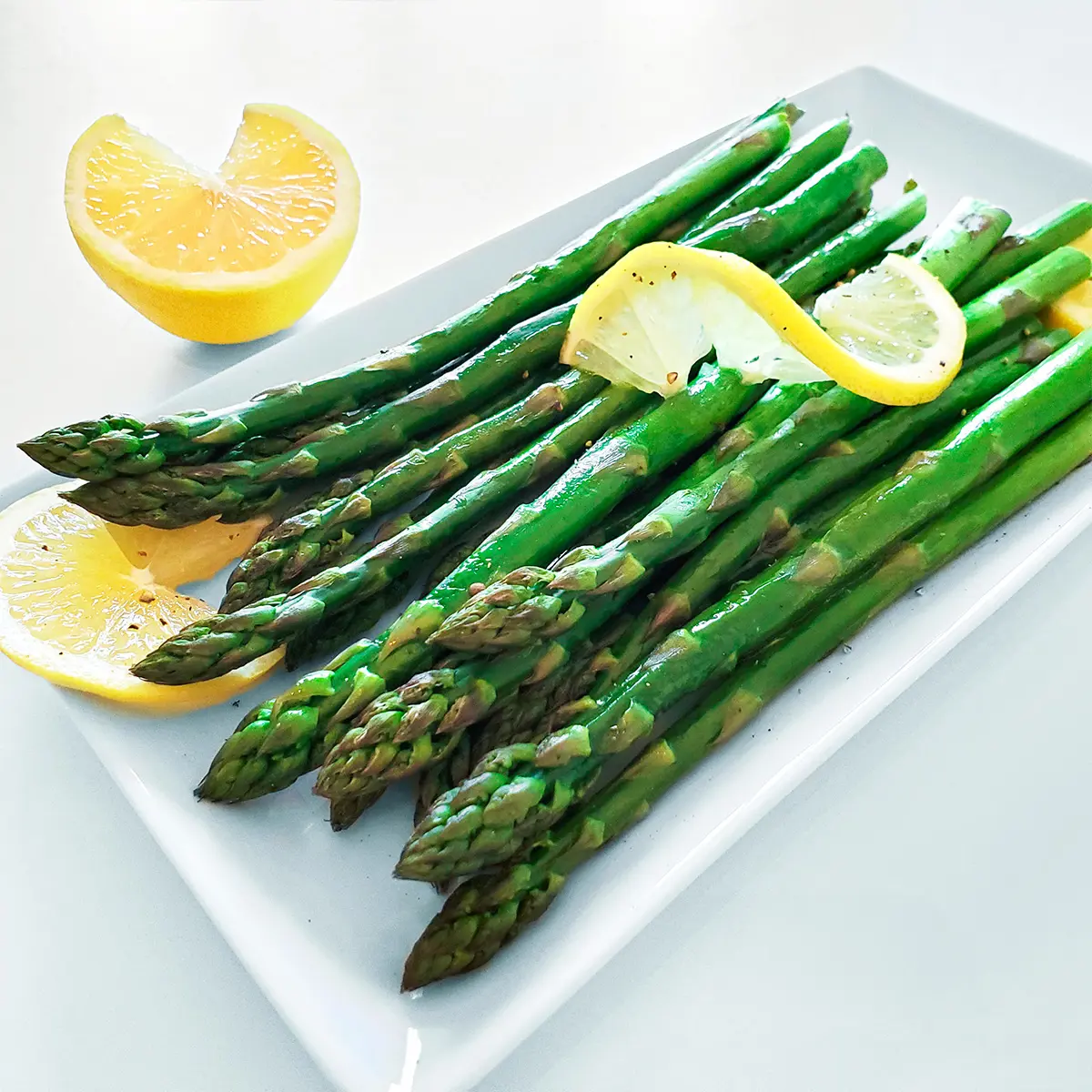 Oven grilled asparagus