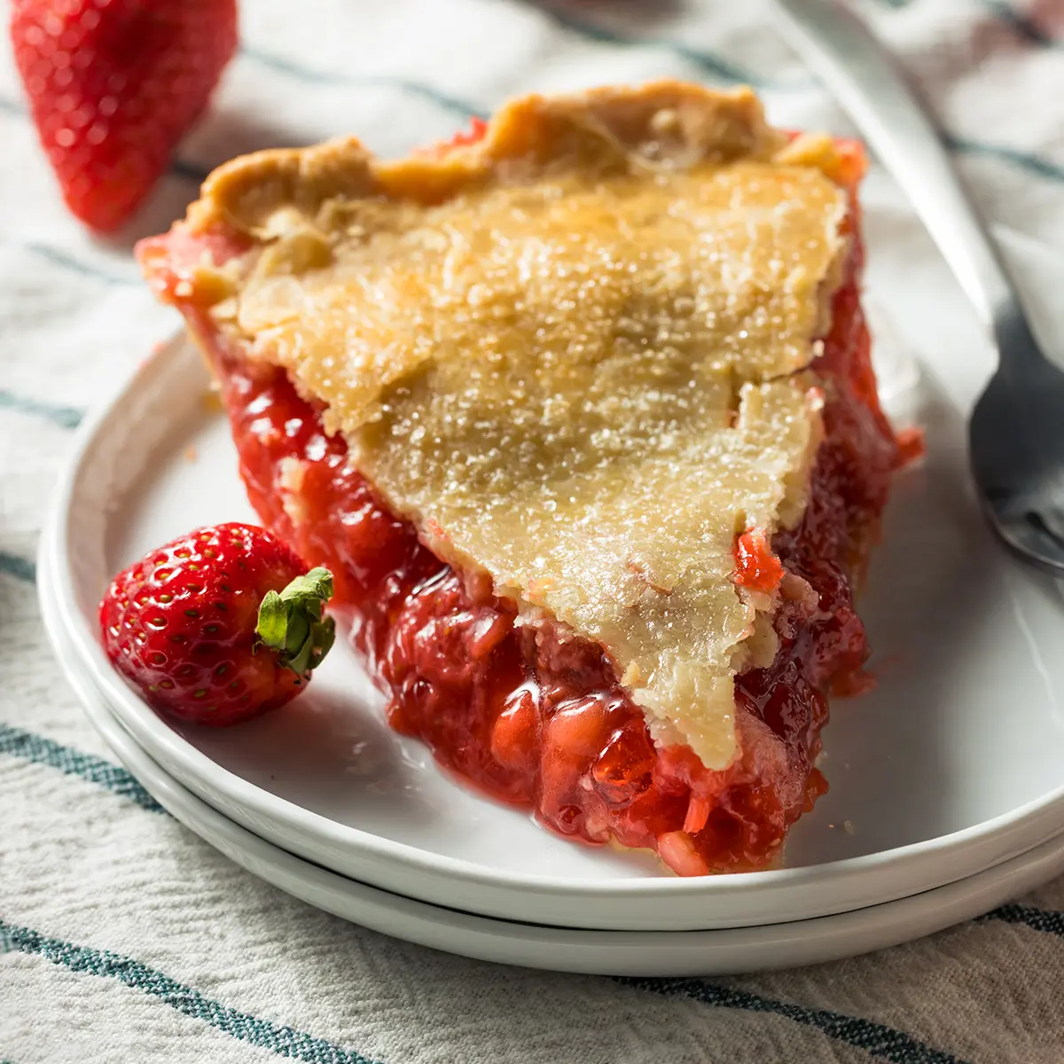 Strawberries pie