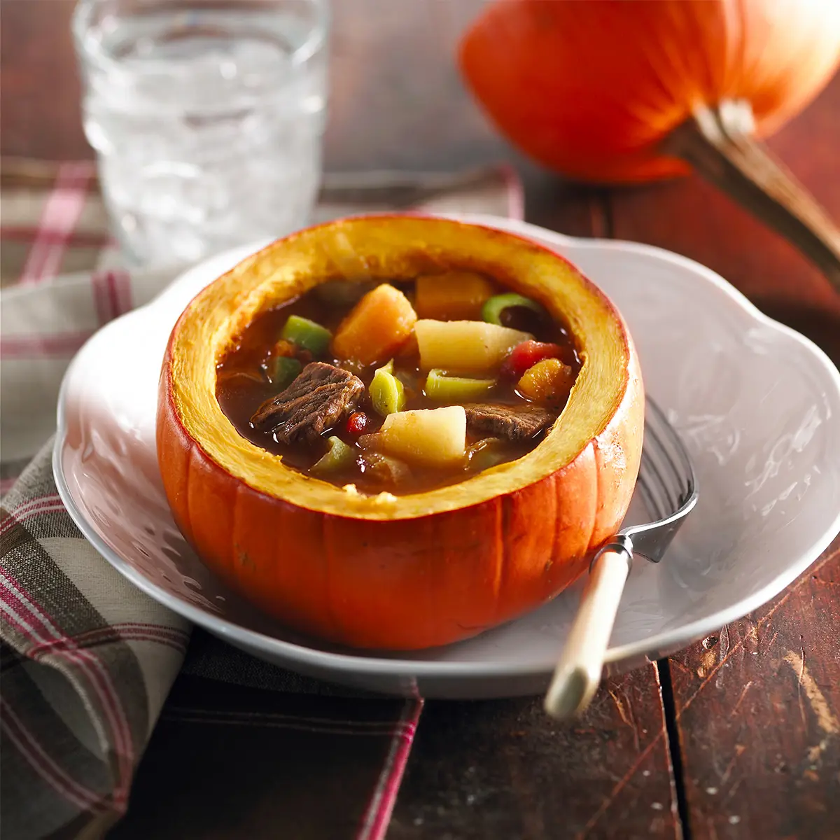 Pumpkin and leeks pot-au-feu