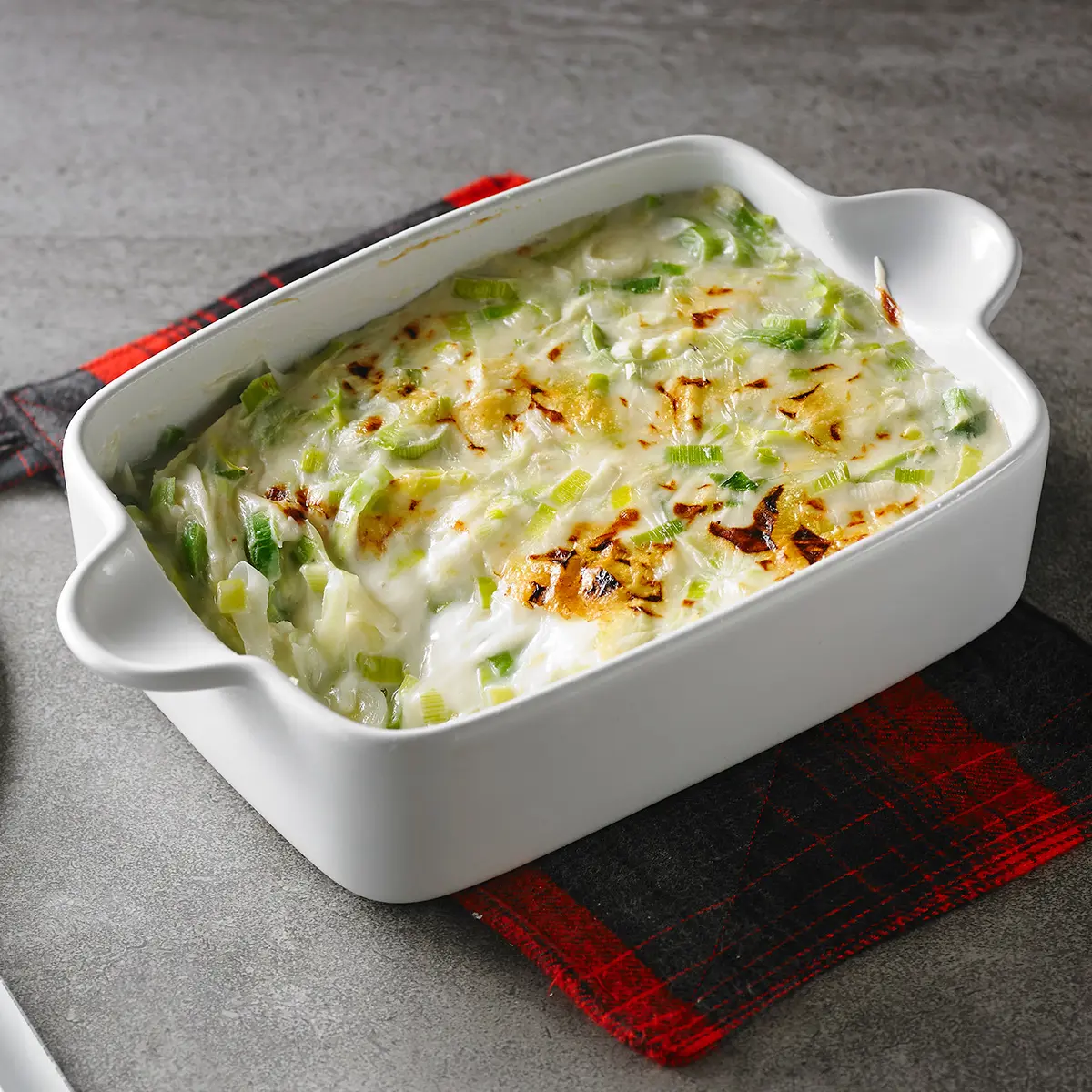 Leeks gratin