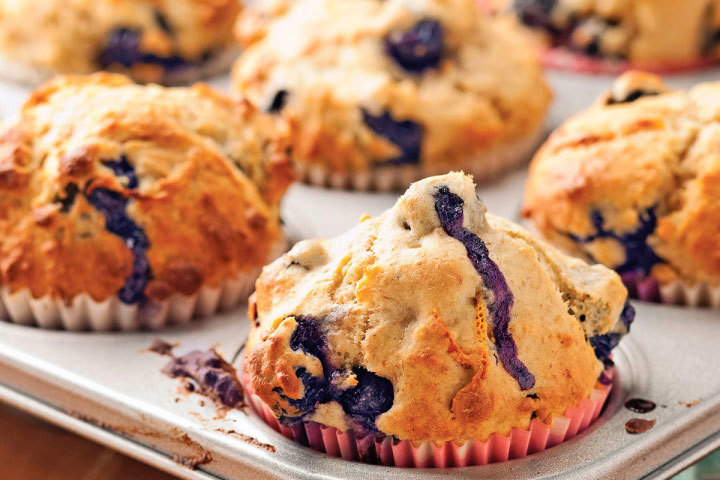 Muffins aux bleuets et à l'orange