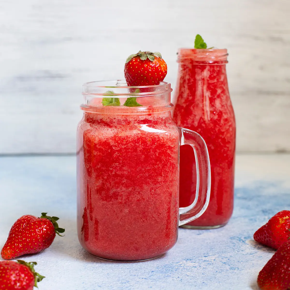 Strawberry and tequila slush