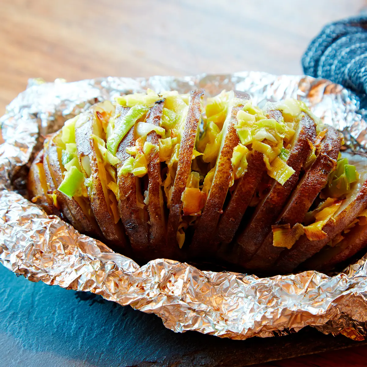 Potatoes with leeks butter