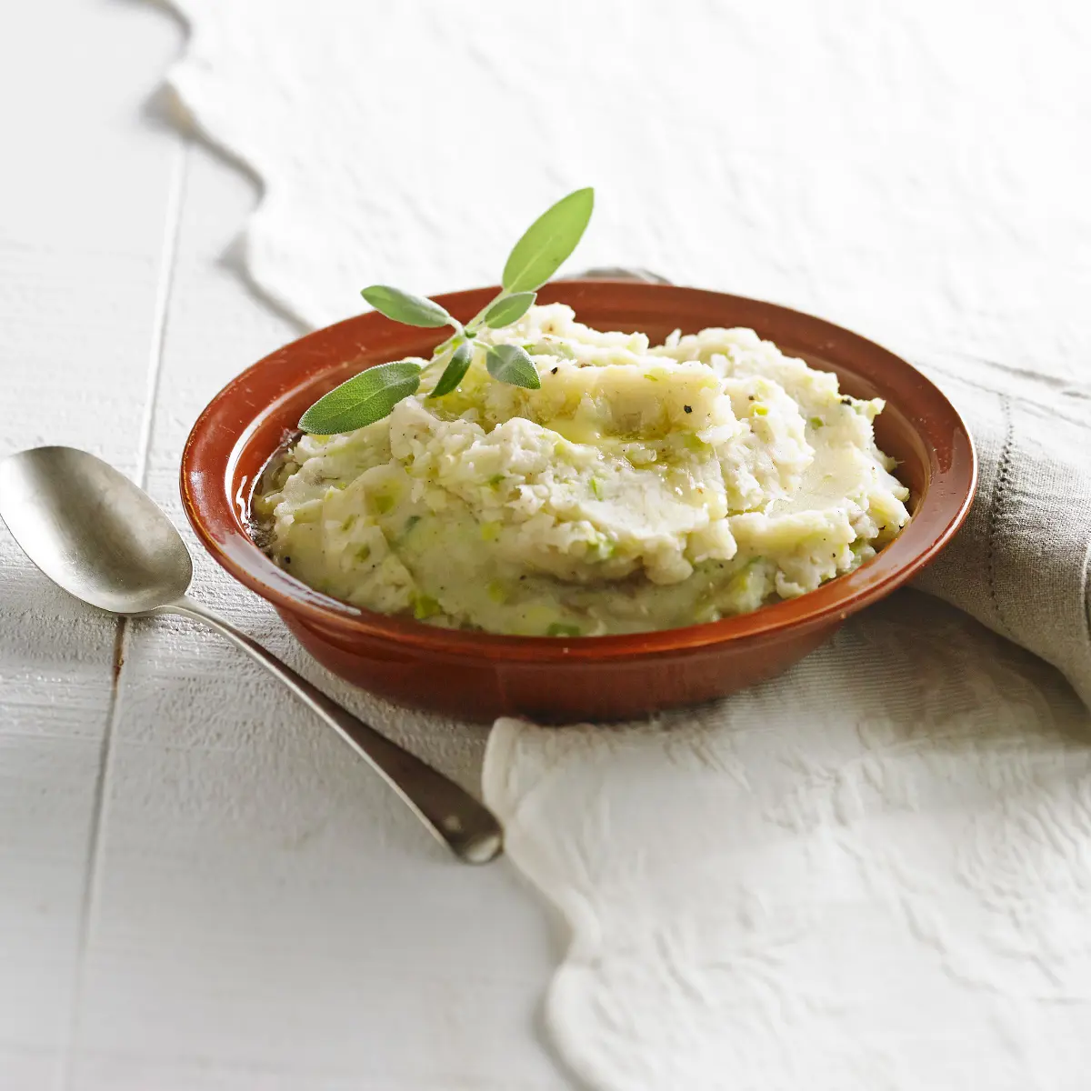 Mashed potatoes with leeks